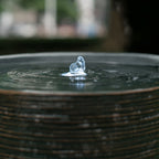 Indoor Outdoor Polyresin Water Fountain - Unique Broken Urn Design