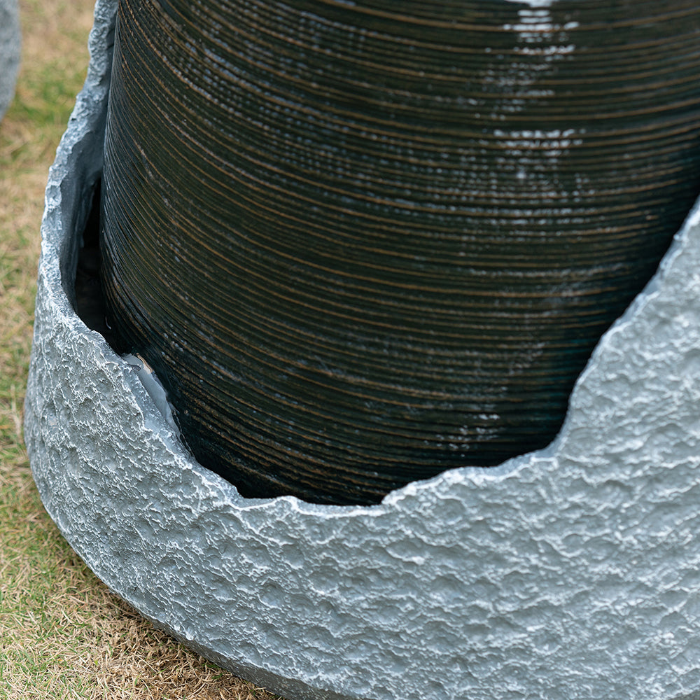 20" Indoor Outdoor Polyresin Water Fountain