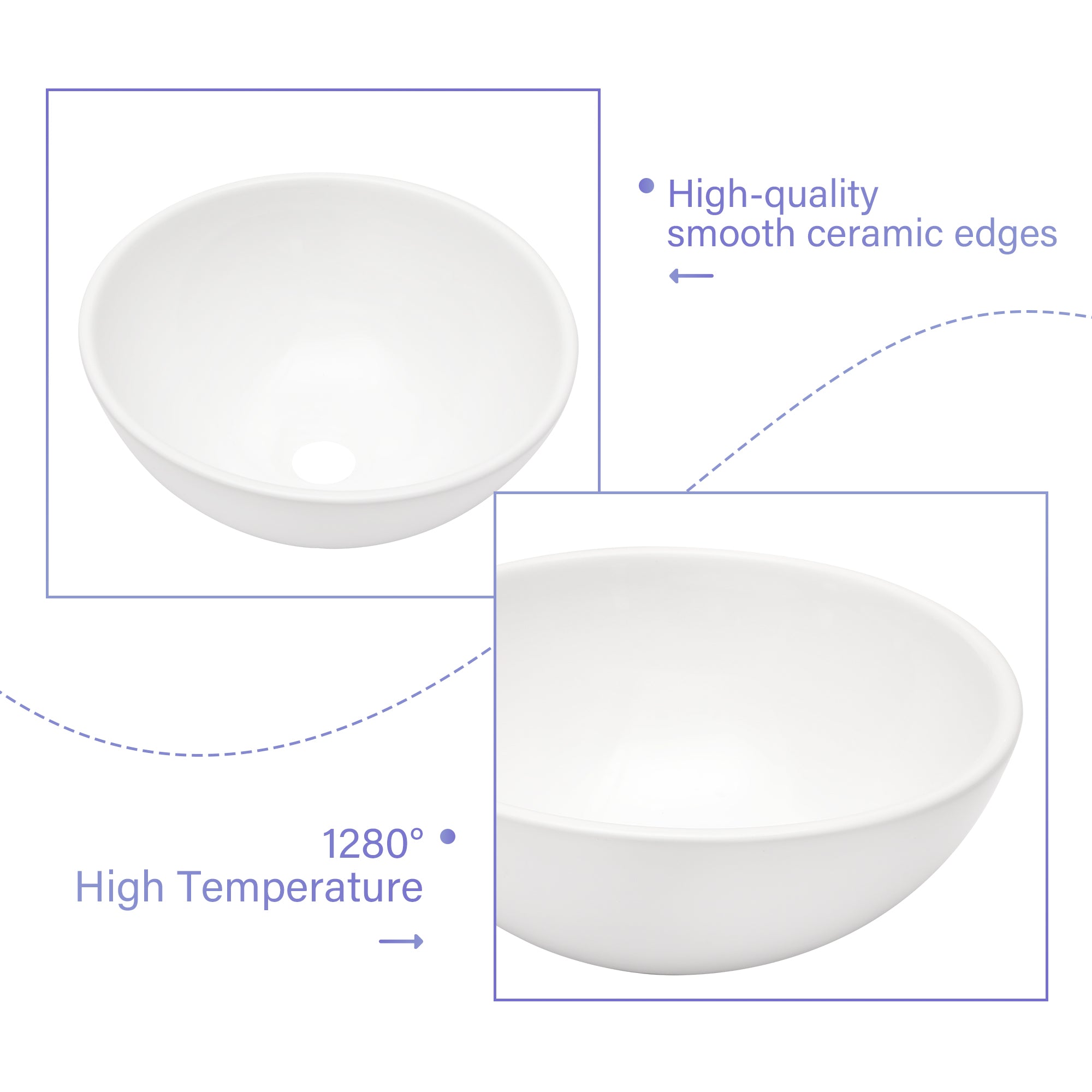 13x13 Inch Modern Bathroom Vessel Sink