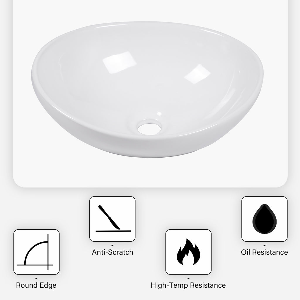 16x13 Inch Modern Bathroom Vessel Sink