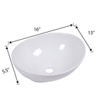 16x13 Inch Modern Bathroom Vessel Sink