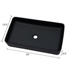 24"x13.5" Bathroom Vessel Sink
