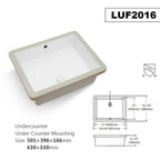 Modern Bathroom Undermount Sink