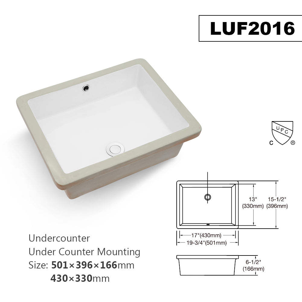 Modern Bathroom Undermount Sink