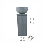 44.5" Polyresin Water Fountain