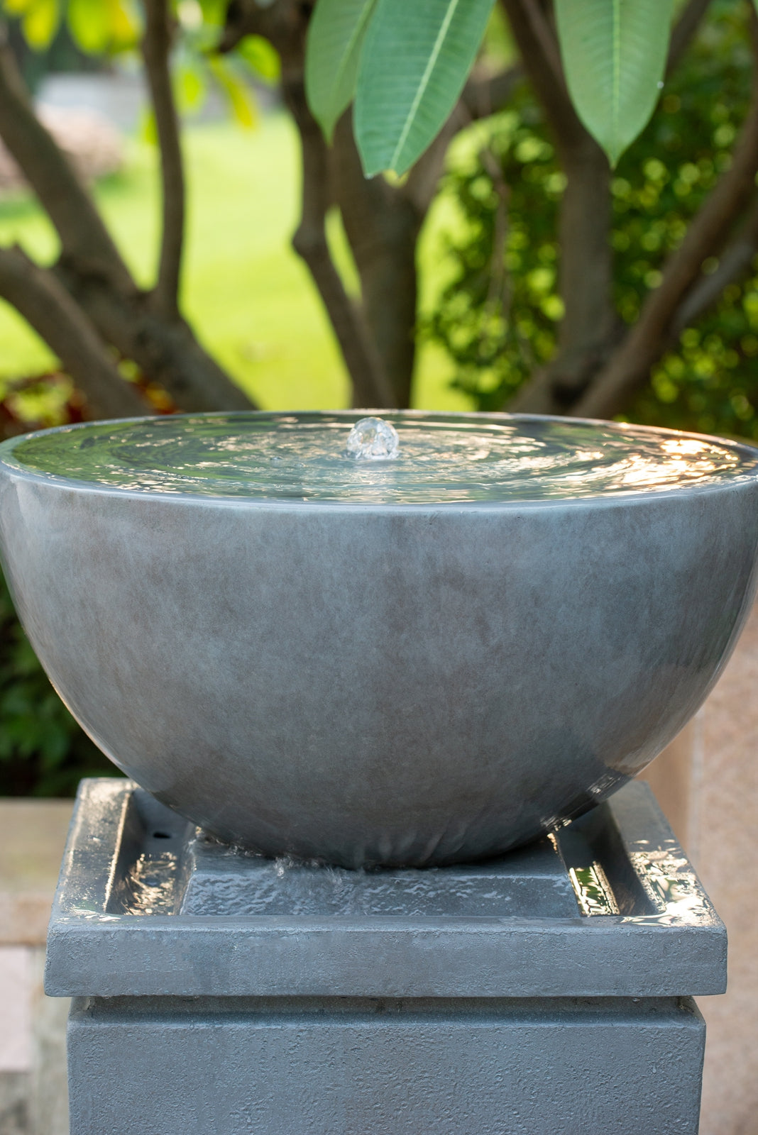 44.5" Polyresin Water Fountain