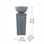 35.5" Polyresin Water Fountain