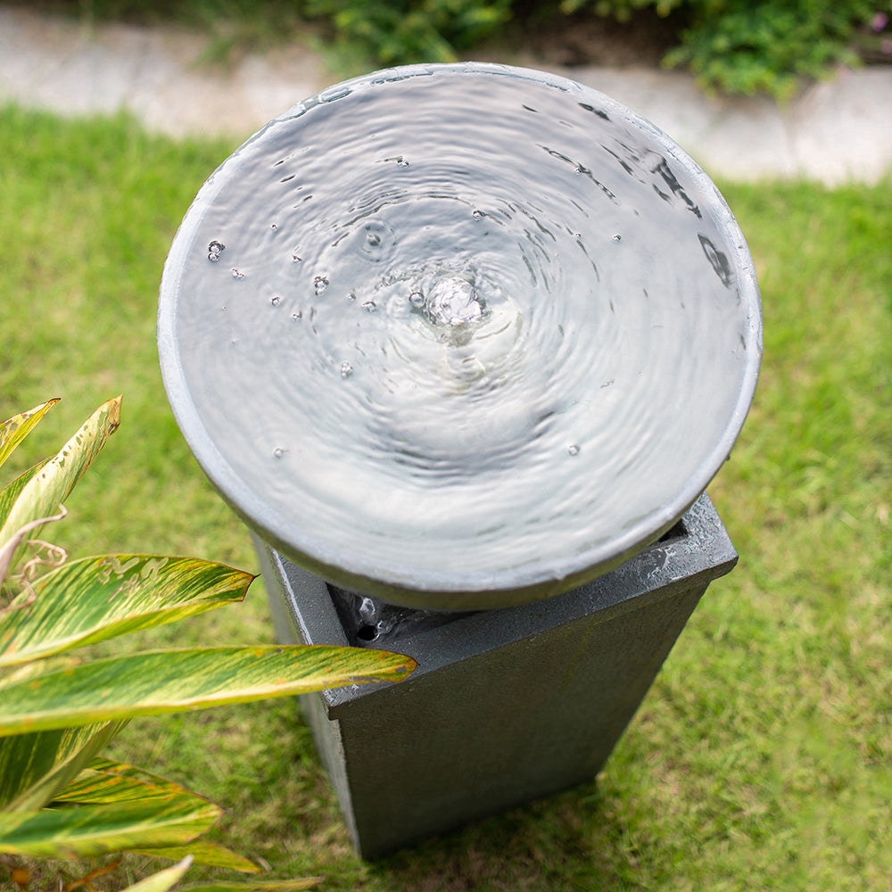 35.5" Polyresin Water Fountain