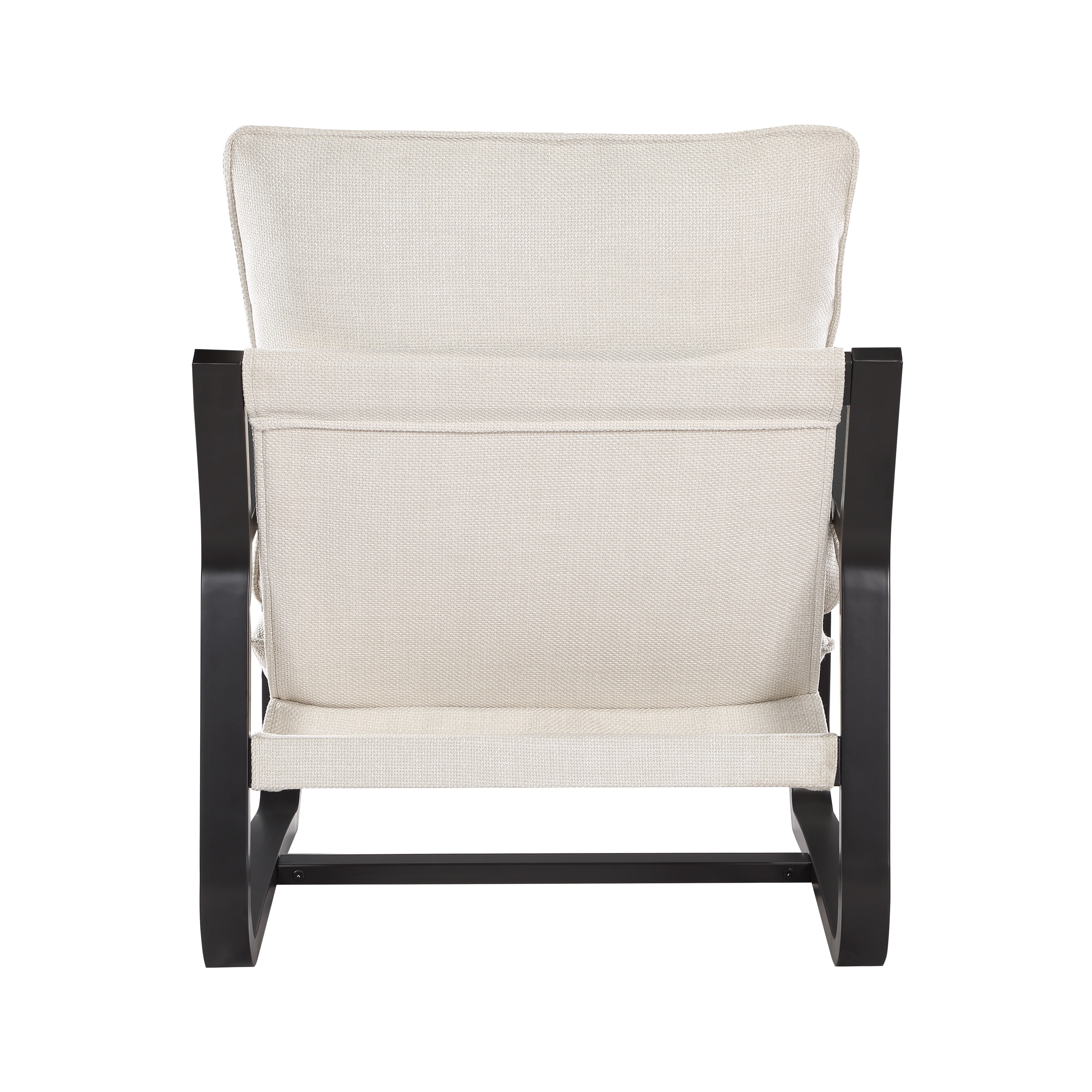 Blaire Sling Chair Upholstered in Oatmeal Fabric