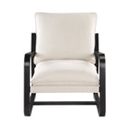 Blaire Sling Chair Upholstered in Oatmeal Fabric