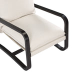 Blaire Sling Chair Upholstered in Oatmeal Fabric