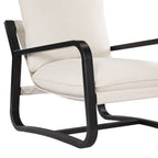 Blaire Sling Chair Upholstered in Oatmeal Fabric