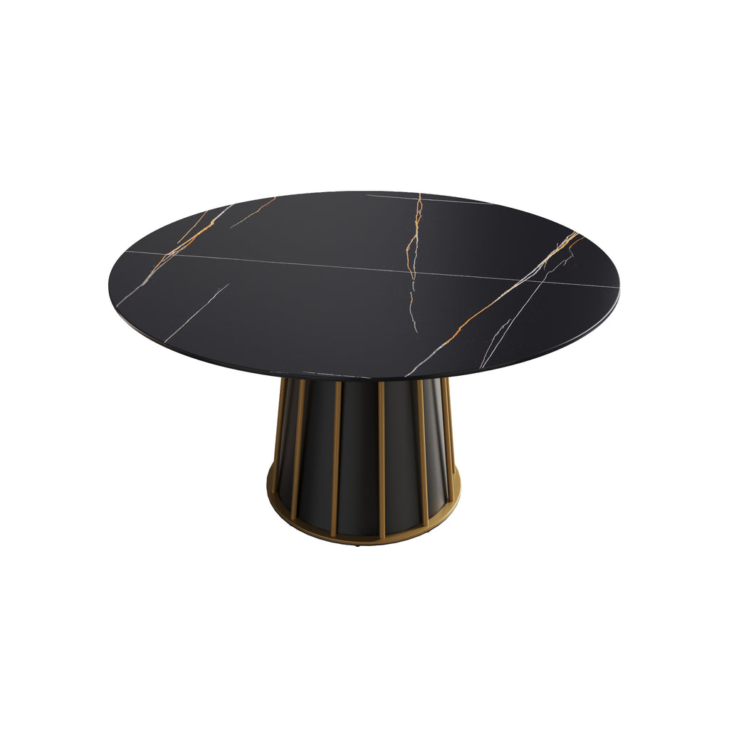 Modern Artificial Stone Round Dining Table