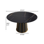Modern Artificial Stone Round Dining Table