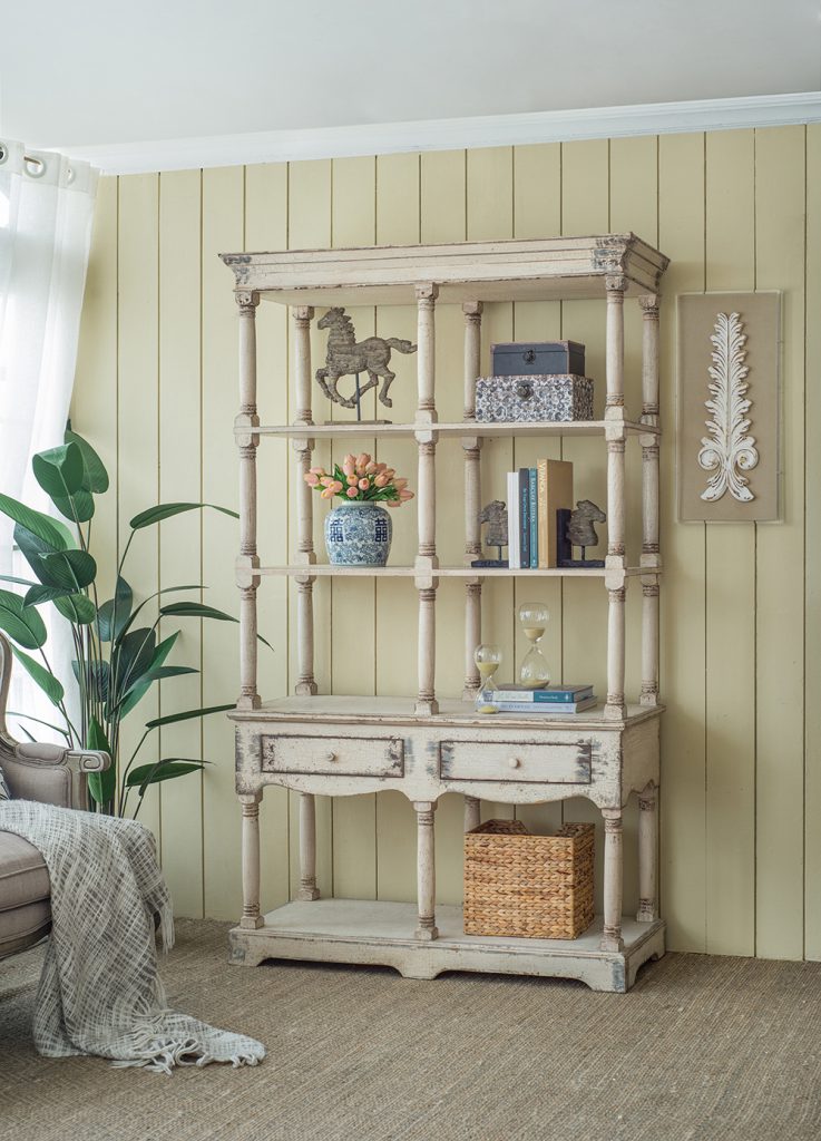 Adela French Country Wood Bookcase