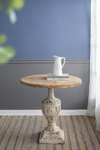 30x31" Antique Round Wood Table