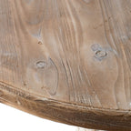 30x31" Antique Round Wood Table