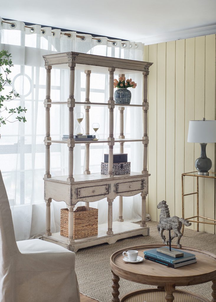 Adela French Country Wood Bookcase