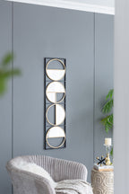 47.2" Eclectic Styling Metal Beaded Full Length Mirror