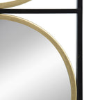 47.2" Eclectic Styling Metal Beaded Full Length Mirror