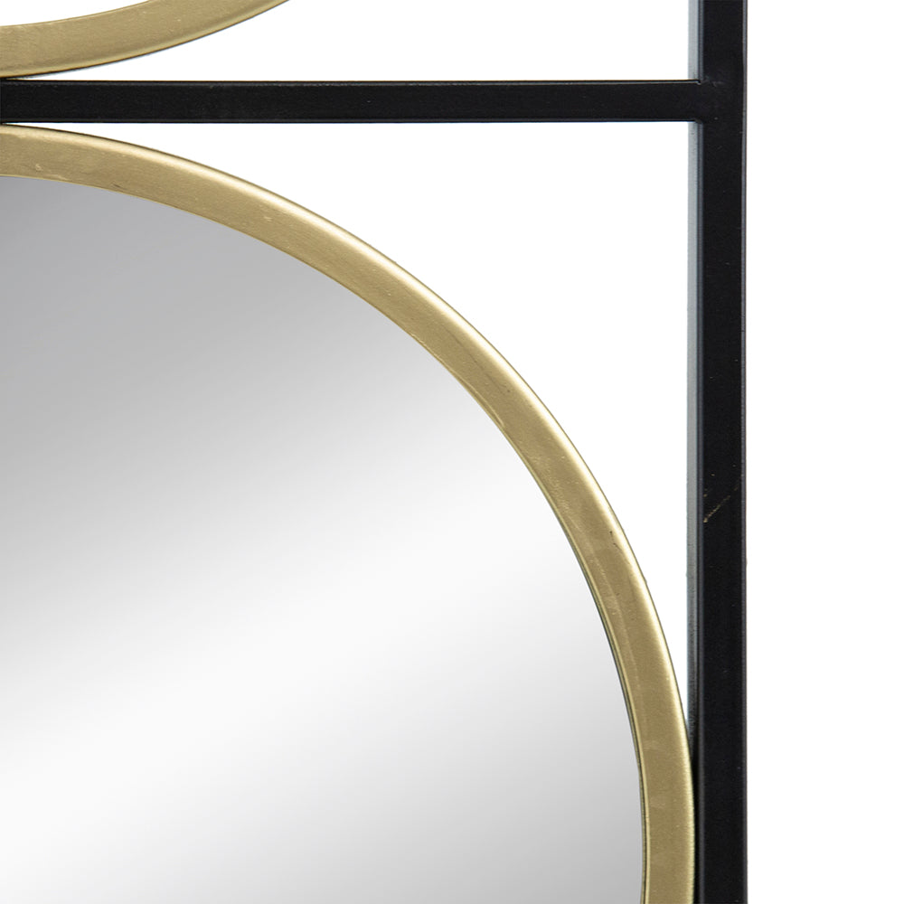 47.2" Eclectic Styling Metal Beaded Full Length Mirror