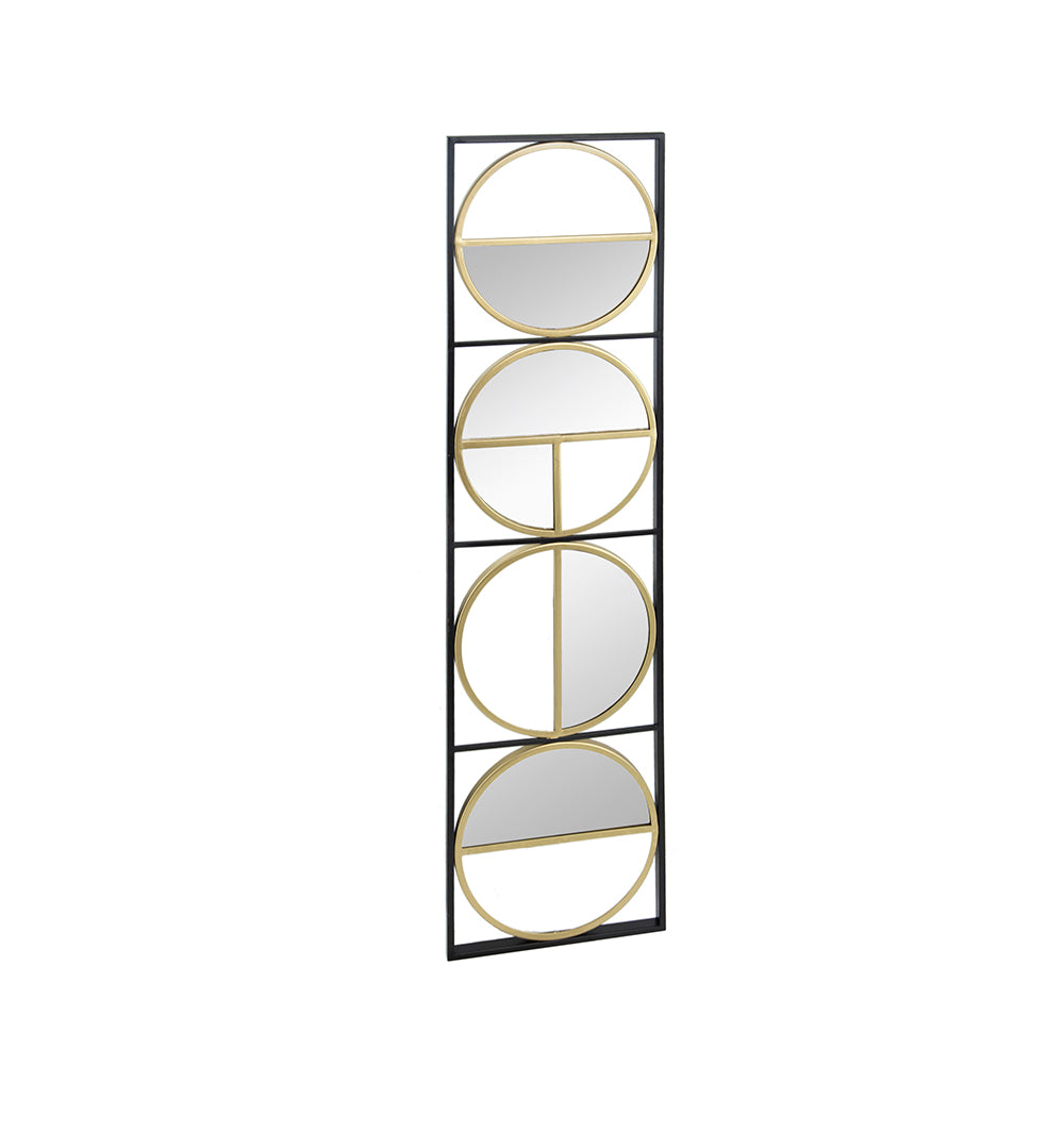 47.2" Eclectic Styling Metal Beaded Full Length Mirror