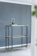 48.5x16.5x50" 3-Tier Metal Console Table