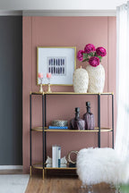 48.5x16.5x50" 3-Tier Metal Console Table