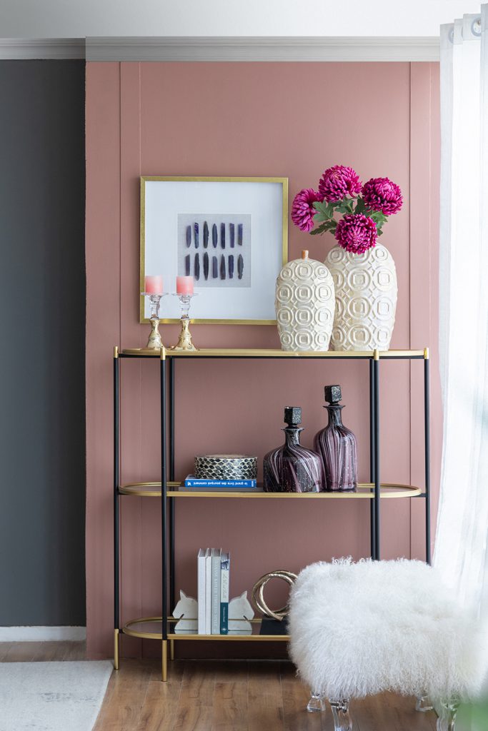 48.5x16.5x50" 3-Tier Metal Console Table