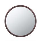 20" x 20" Circle Wall Mirror with Wooden Frame