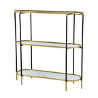 48.5x16.5x50" 3-Tier Metal Console Table