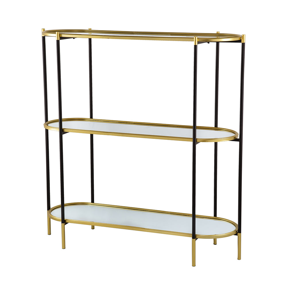 48.5x16.5x50" 3-Tier Metal Console Table
