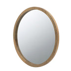 20" x 20" Circle Wall Mirror with Wooden Frame