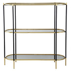48.5x16.5x50" 3-Tier Metal Console Table