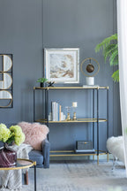 48.5x16.5x50" 3-Tier Metal Console Table