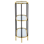 48.5x16.5x50" 3-Tier Metal Console Table