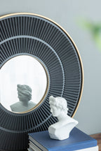 Round Carter Wooden Mirror