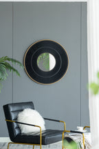 Round Carter Wooden Mirror