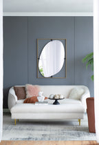 Poppy Mirror with Metal Frame