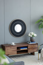 Round Carter Wooden Mirror