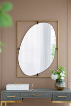 Poppy Mirror with Metal Frame