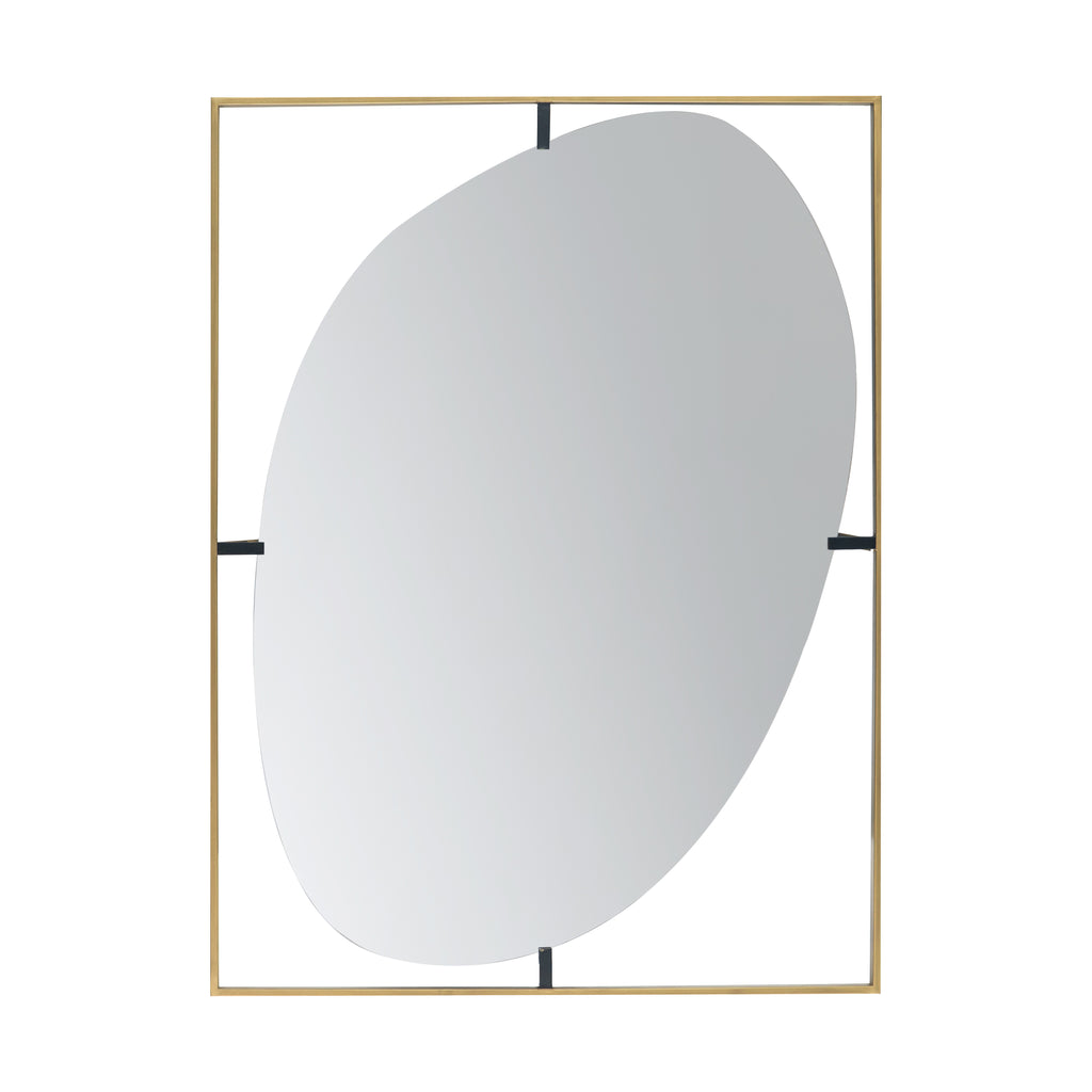 Poppy Mirror with Metal Frame