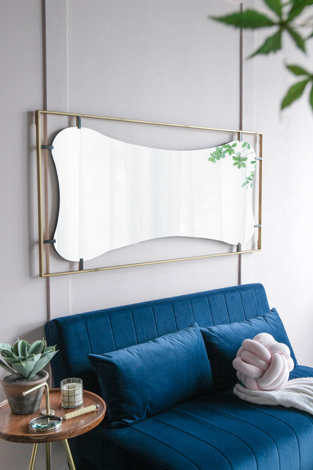 Poppy Mirror with Metal Frame