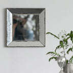 18" x 18" Distressed Bathroom Mirror