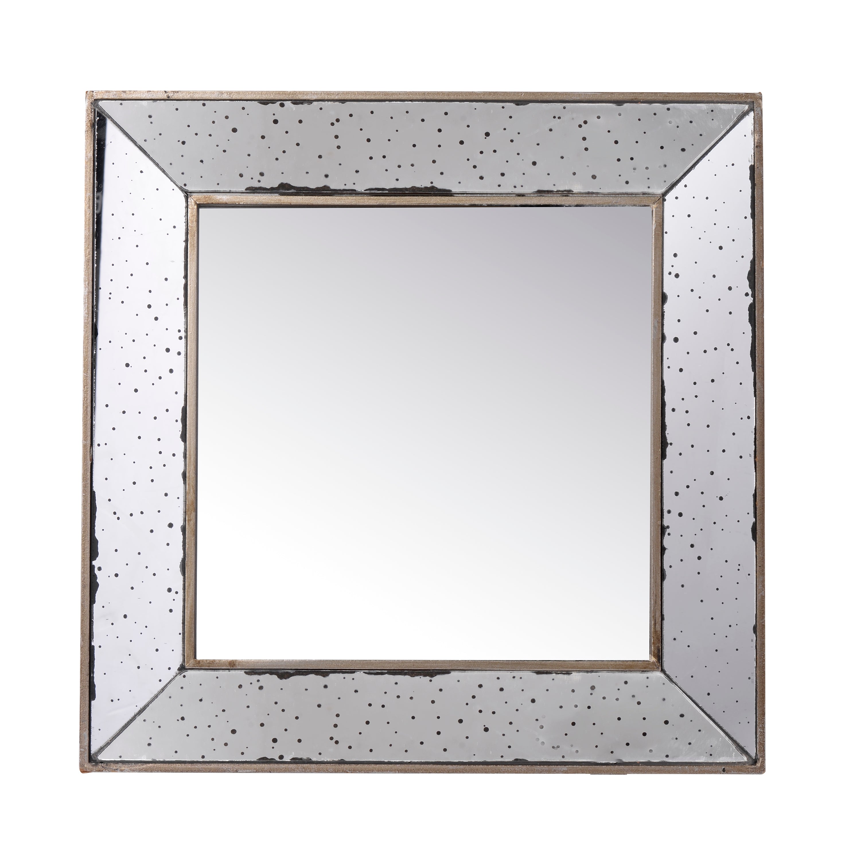 18" x 18" Distressed Bathroom Mirror
