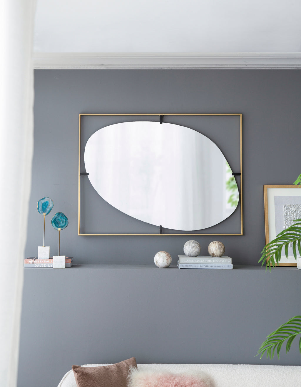 Poppy Mirror with Metal Frame