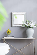 18" x 18" Distressed Bathroom Mirror
