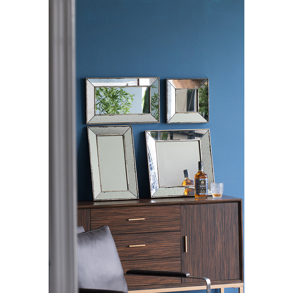12" x 12" Distressed Bathroom Mirror