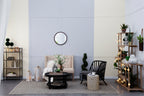 20" x 20" Circle Wall Mirror with Wooden Frame