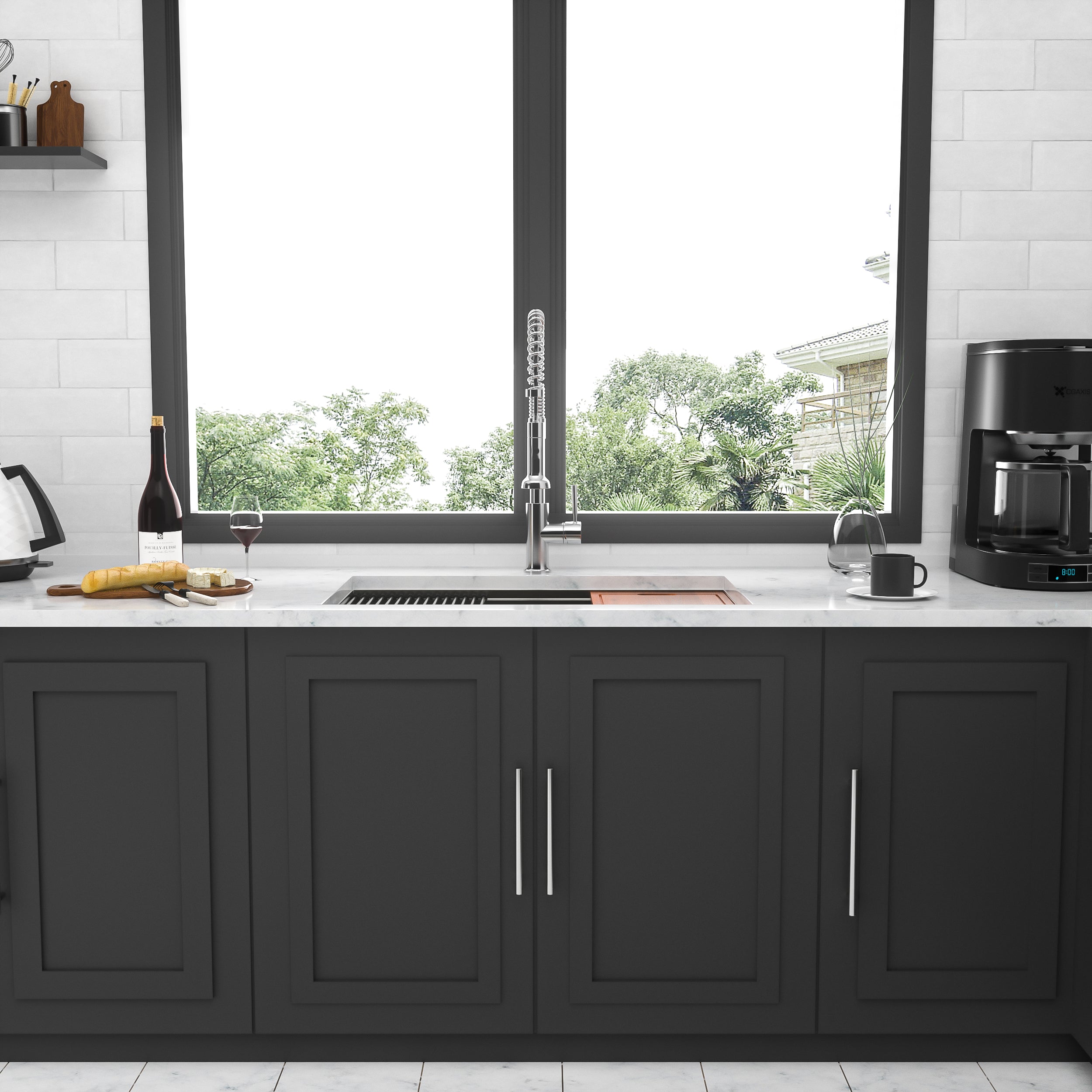 Undermount Workstation Kitchen Sink - 30"x19"